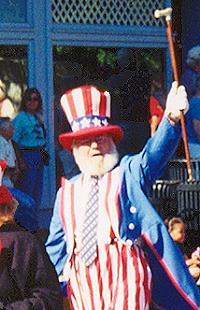 Uncle Sam Bob 'in action'
