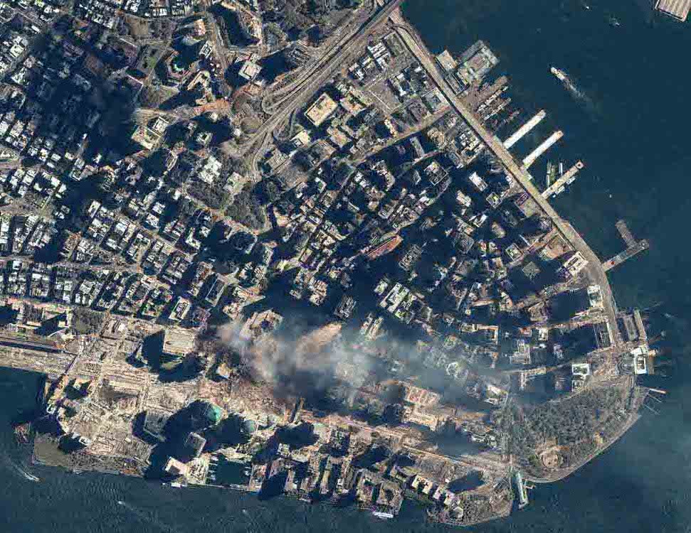 Ground Zero, after the attack.