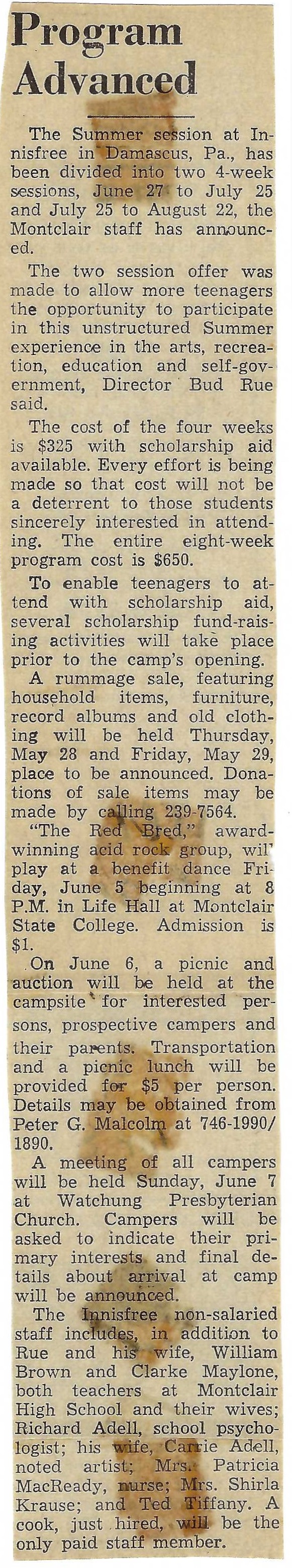 Montclair Times, early 1970