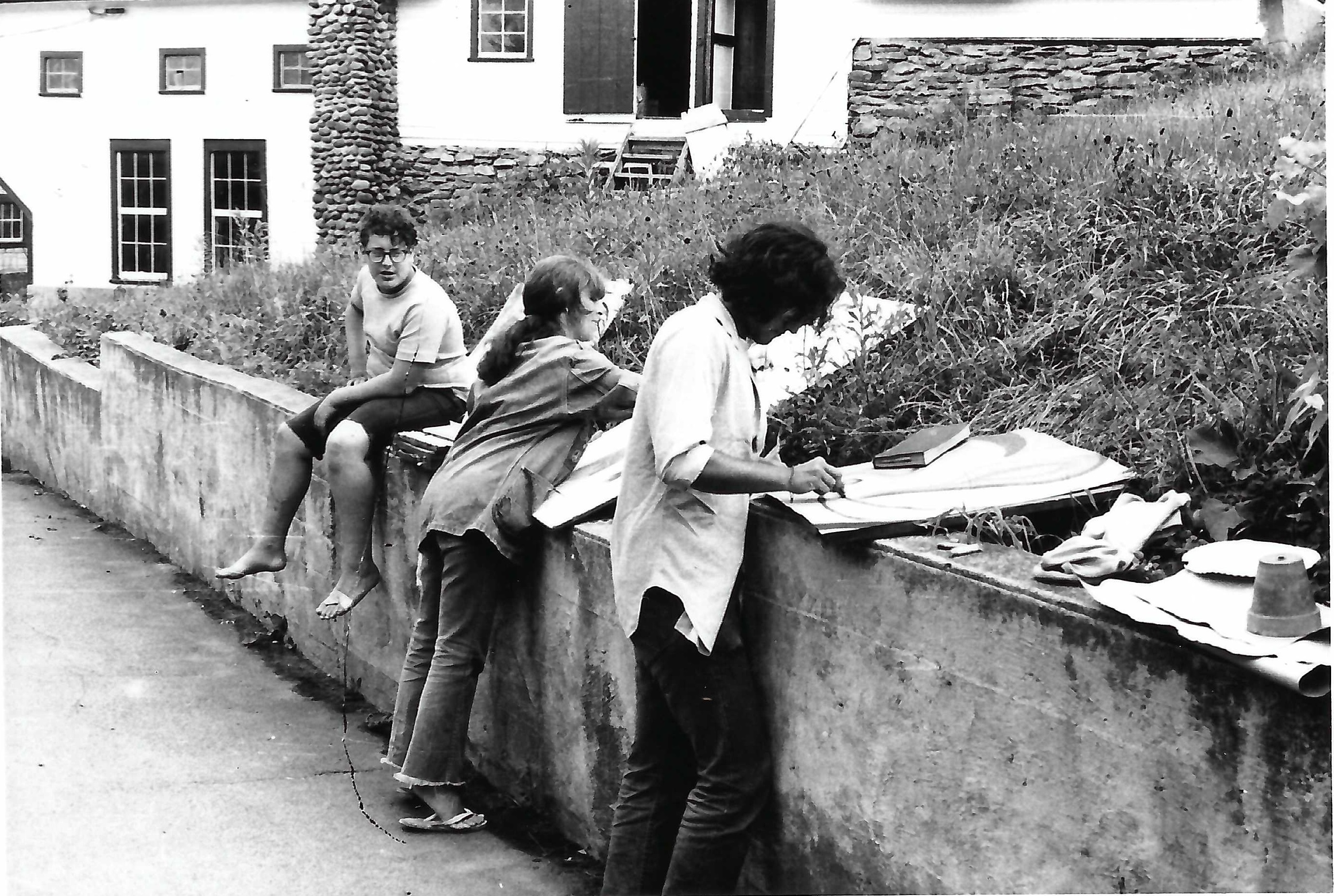 Grafitti boards at Innisfree 1970