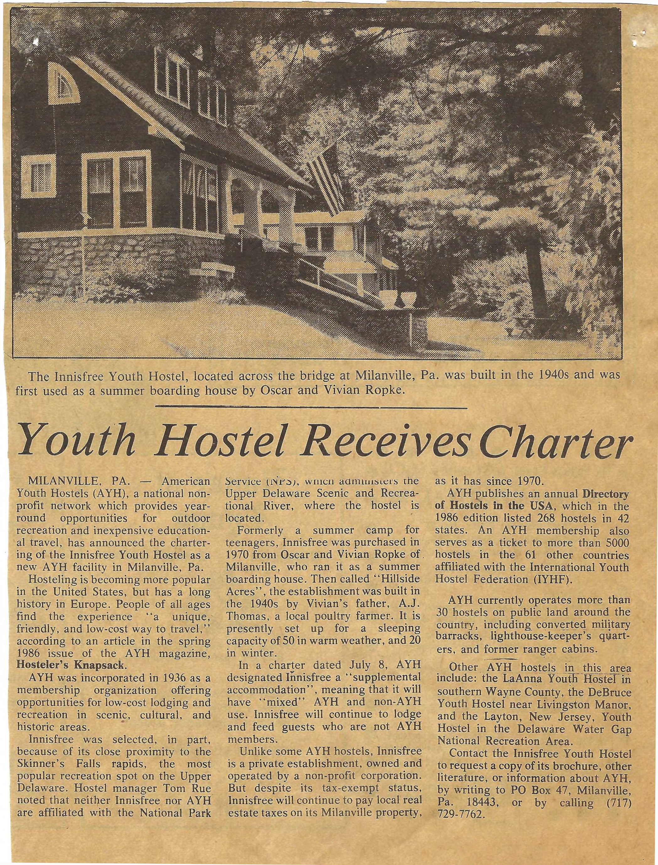 The Sullivan County Democrat, July 18, 1986.