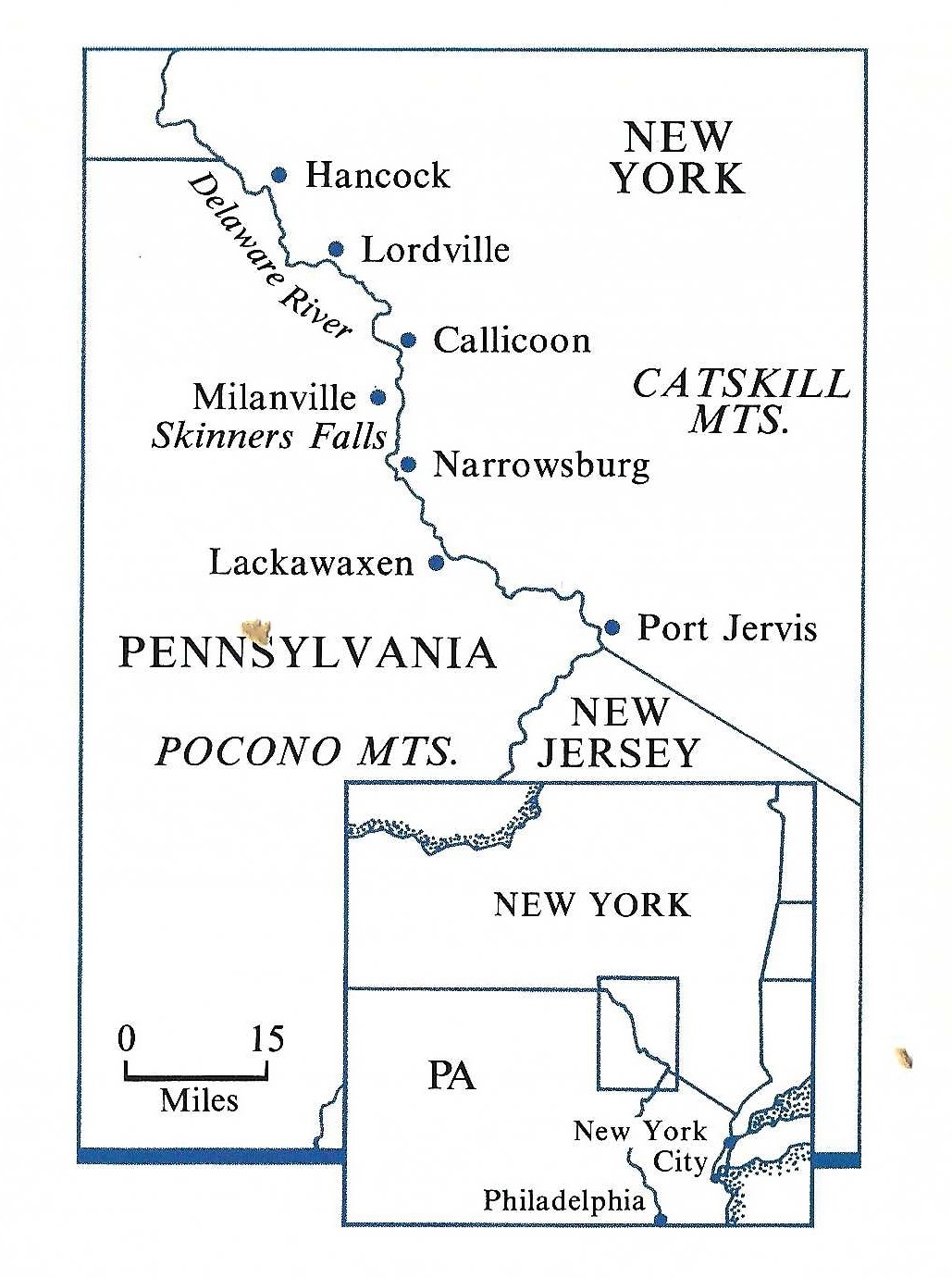 map of the tri-state area