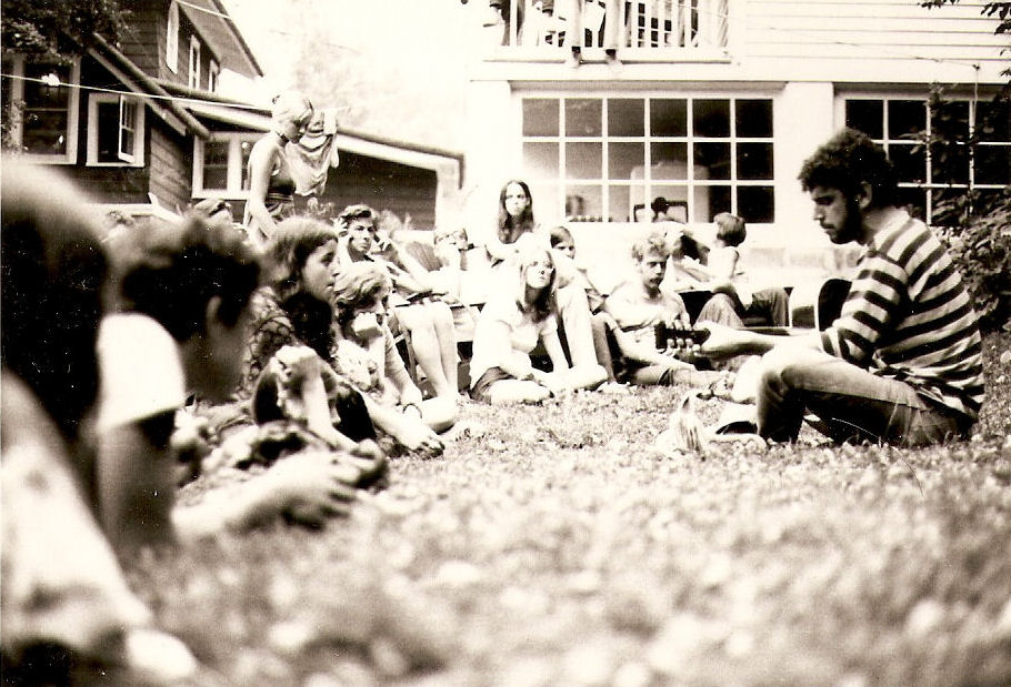 Peter LeVine playing for Innisfree campers, 1970
