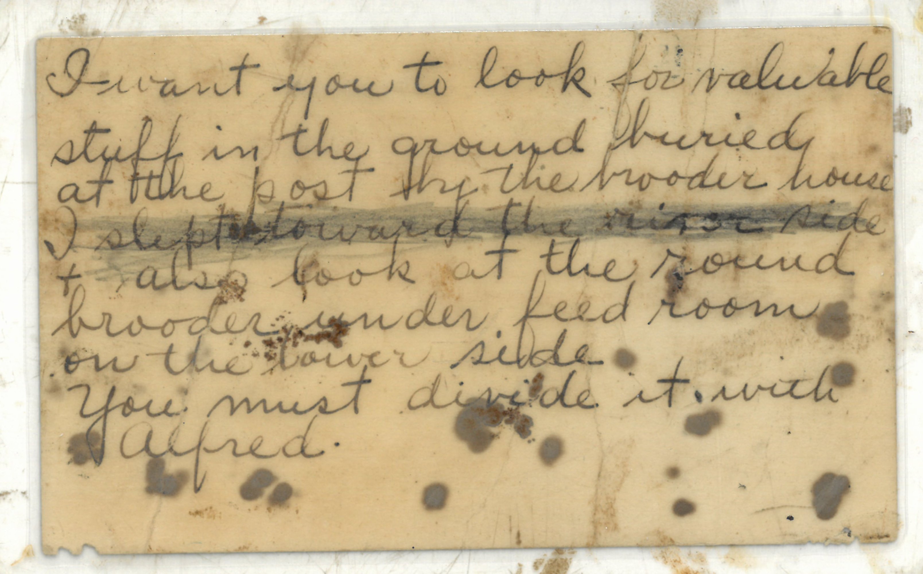 "I want you to look for valuable stuff in the ground..."